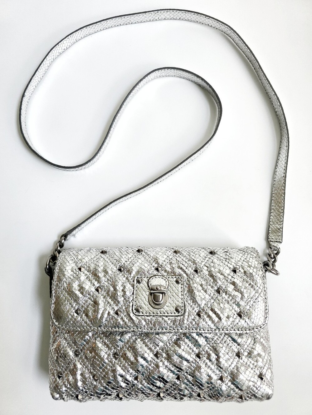 Marc Jacobs Silver Studded Crossbody